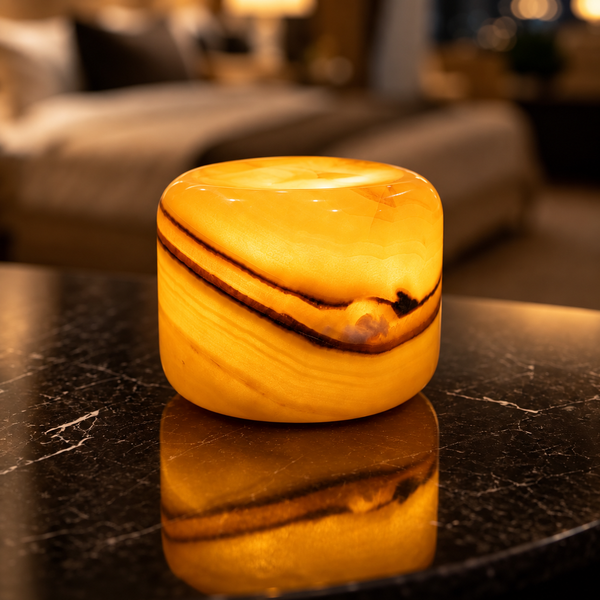 Onyx Jade Table Sconce